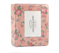 JXE Mini album photo rétro 64 pochettes 7,6 cm avec mini fiches pour film photo compatible avec Fuji Instax Mini 11, Mini 9 8 8 + 70 7s 90 films-PK
