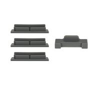 Jxe Port de chargement de la batterie et protection Drone Corps Coque en silicone capuchon Bouchon anti-poussière pour DJI Mavic Air/Lot de 4 pièces - Gris
