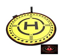 Jxe Portable Extrême-images universel Tablier double face 70 cm Héliport Fast-Fold Landing Field avec éclairage pour DJI Mavic Air/Mini 2/Mavic Pro/Spark/Phantom 3 4 RC Hélicoptère de drones