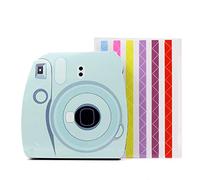 Jxe Unique Universal DIY Photo Album Livre avec Bordure Autocollant pour Fujifilm Instax Mini 70/90/7S/8/9 7,6 cm 12,7 cm carré Sq10 Sq6 Camera Films - Bleu