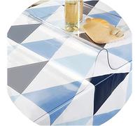 JXFS Nappe Cristal Transparente Rectangulaire Film De Protection en,PVC MatéRiel,Convient pour Salle à Manger,Salon Et Le Bureau,éTanche RéSistant à l'usure Isolation