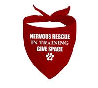 JXGZSO 1 bandana de sauvetage nerveux dans le dressage pour chien - Demandez à votre animal de compagnie - Bandana pour chien - Donnez-moi de l'espace - Bandana pour chien (rescousse dans l'entraînement pour donner de l'espace)