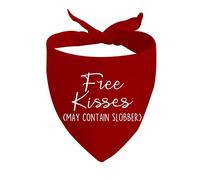 JXGZSO 1 bandana pour chien avec inscription « Free Kisses/Will You Be My Valentine/Stealing Hearts »