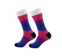 JXGZSO - 1 paire de chaussettes de Bysual Pride - Motif drapeau de la fierté - LGBTQ - - M