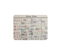 JXGZSO Librarian Gift Library Due Date Mouse Pad Reading Bookish Gift Return to Library (DATE DUE MP UK)