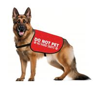 JXGZSO Nervous Anxious Dog Gilet d'avertissement avec slogan « Do Not Pet No Hand Sniffs »