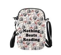 JXGZSO Rock Paper Ciseaux Sac à bandoulière Kawaii Sac de lecture drôle Cadeau pour amoureux des livres, Sac à ciseaux en papier Rock, small