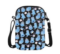 JXGZSO Sac à bandoulière amusant inspiré du film pour fans de chasseurs, Funny Tiger Black UK