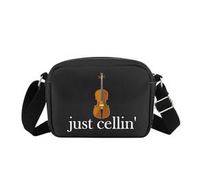 JXGZSO Sac à bandoulière horizontal pour violoncelle - Cadeau symphonique pour musicien, Just Cellin Hcb UK