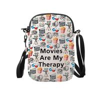 JXGZSO Sac à bandoulière pour amateur de cinéma - Cadeau de soirée cinéma, Sac pour amateur de cinéma, small