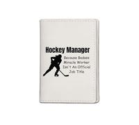 JXGZSO Sac de passeport de hockey pour manager de joueur de hockey parce que Badass Miracle Worker n'est pas un cadeau officiel pour les amateurs de hockey, Hockey Pb UK, 1, Sac passeport
