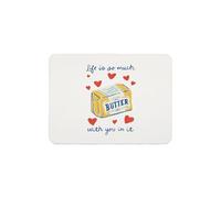 JXGZSO Tapis de souris Butter Life Is So Much With You In It Gifts (Life is so much MP UK)
