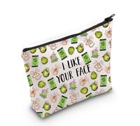 JXGZSO Trousse de maquillage Alien Movie Alien Lover Gift I Like Your Face Monster Cosmetic Bag Horror Movie Series Cadeau Alien, I Like Your Face