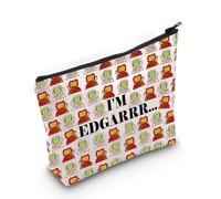 JXGZSO Trousse de maquillage amusante avec motif de diable Edgar - Idée cadeau pour les amateurs de films, Je suis E