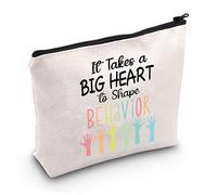 JXGZSO Trousse de maquillage avec fermeture éclair « It Takes a Big Heart to Shape », Il prend un grand cœur pour façonner