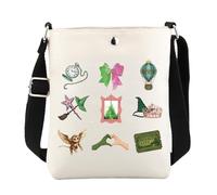 JXGZSO Witch And Good Sac à bandoulière - Marchandises vertes et roses, Vert P Mb UK