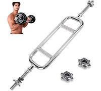 jxgzyy Barre de musculation pour triceps de 86 cm - Barre d'haltère EZ Curl - Barre de levage solide pour plaques de poids de 2,5 cm - Trou pour plaques de poids de 2,5 cm - Pour la maison, la salle