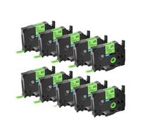 JXHDWYTYO 10PK Rubans d'étiquettes 12mm compatibles avec Les Fournitures d'imprimante PT H110 TZ TZe 231 TZ 241(10PK Fluo Green)