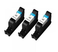 JXHDWYTYO Black Ink Cartridge 51640A Compatible avec 40 Remplacement Compatible avec DesignJet 230 250C 330 350C 430 450C Les imprimantes travaillent avec 40 séries(3 Black)