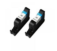 JXHDWYTYO Black Ink Cartridge 51640A Compatible avec 40 Remplacement Compatible avec DesignJet 230 250C 330 350C 430 450C Les imprimantes travaillent avec 40 séries(2 Black)