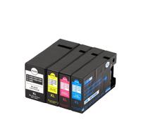 JXHDWYTYO Cartouche d'encre pigmentée Compatible avec Puce, Compatible avec imprimantes PGI 1500 1500XL MAXIFY MB2050 MB2000 MB2300 MB2350 MB2357 MB2750(4color 1set)