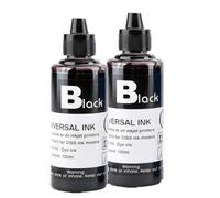 JXHDWYTYO Colorant à Encre 400 ML Compatible Compatible avec 63 Deskjet 1110 2130 2131 2132 3630 4250 5220 5230 5232 5252 Recharge d'encre de l'imprimante(2Black Ink)