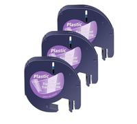 JXHDWYTYO Lot de 3 Rubans d'étiquettes de 12 mm compatibles avec LT 16952 A91331 A91330 Ruban en Plastique de à Utiliser avec Plus LT100H(3PK Clear(Plastic))