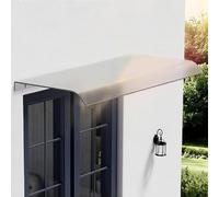 JXIPANUL Auvent pour Porte d'entrée, auvent extérieur givré, Design Moderne, Couverture en Polycarbonate, Couverture de fenêtre de Toit de Garage, auvent pour Protection imperméable, Contre
