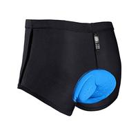 JXJFOZ Caleçon de cyclisme pour homme - Rembourré - Avec rembourrage d'assise - Sous-vêtement de cyclisme avec gel 3D, Noir , XL