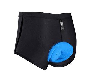 JXJFOZ Caleçon de cyclisme pour homme - Rembourré - Avec rembourrage d'assise - Sous-vêtement de cyclisme avec gel 3D, Noir , 3XL