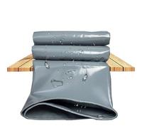 JXLQFA Bâche Anti-Pluie, 0.5x6 m 450g/m² Camping Bâche Rain Tarp Toile de Tente Imperméable Abri de Randonnée Pliable Portable Grande Taille pour Bouteille d'eau pour Picnic JXL11, Gris