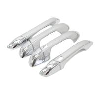 JXMFKBB Accessoires de Voiture/Ajustement for Kia Sportage 2017 2018 2019 2020 Chrome poignée de Porte Capots de Bordure décoration Auto extérieur Style Autocollant(With 2 holes)