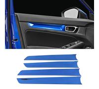 JXMFKBB Lot de 4 moulures intérieures de voiture en acier, panneau de porte latérale, bandes décoratives, garniture/convient for Honda Civic 11e génération 2021 2022, accessoires(Blue)