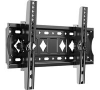 JXMTSPW Support mural pour TV compatible avec la plupart des téléviseurs plats incurvés LED, LCD, OLED et plasma de 81,3 à 172,7 cm, support mural inclinable et compact, VESA max 400 x 400 mm et