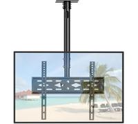 JXMTSPW TV plafonnier - Support TV inclinable et pivotant réglable pour écrans de 26 à 68 Pouces - Support de Toit Sport Complet, 45 kg, VESA 400x400mm