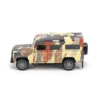 Jxngery 1: 32 Échelle Haute Simulation Pull Back Voiture Jouet Enfant Modèle de Véhicule avec Son Léger (camouflage du désert)