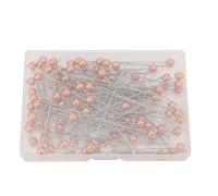 Jxngery 100 pièces épingles à billes nacrées couture quilting droites pour bouquets tissu floral (Orange)