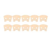 Jxngery 10pcs 4/4 Bridge de Violon Maple Wood String Bridge Remplacement de la Forme du cœur pour Les violons de Style Baroque