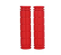 Jxngery 1Pair Bike Handle Grips Bicycle Handlebar Riding Covers Soft Rubber for Mountain Road Bike (Rouge)