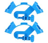 Jxngery 2 pièces en plastique bleu Aquarium tuyau d'eau tenant la pince réservoirs de poissons outil de changement d'eau pince de fixation accessoire