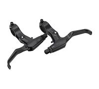 Jxngery 2 pièces poignée de frein de levier de frein en alliage d'aluminium pour pièces de rechange de vélo de montagne pliant noir