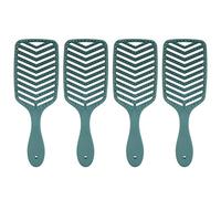 Jxngery 4 pièces brosse à cheveux démêlante Portable creux humide sec brosse de coiffure peigne pour femmes hommes enfants