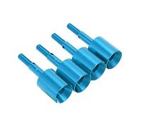 Jxngery 4Pcs RC Diff Cup Differential Joint Cup Aluminium Upgrade Part for Tamiya TT02 1/10 RC Vehicle (Bleue)