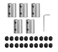 Jxngery 5 pièces CNC moteur mâchoire arbre coupleur Anti Corrosion en acier sans bavure accouplement d'arbre universel pour moteur pas à pas
