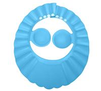 Jxngery Baby Shower Shampooing Chapeau de Bain Silicone Cheveux Parasol Bouclier Oreille Protection Chapeau pour Enfant (Bleue)