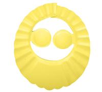 Jxngery Baby Shower Shampooing Chapeau de Bain Silicone Cheveux Parasol Bouclier Oreille Protection Chapeau pour Enfant (Jaune)