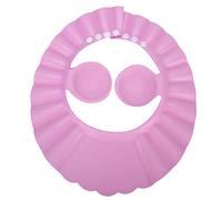 Jxngery Baby Shower Shampooing Chapeau de Bain Silicone Cheveux Parasol Bouclier Oreille Protection Chapeau pour Enfant (Rose)