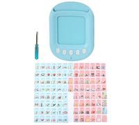 Jxngery Card Machine d'éducation précoce bilingue opération simple conception de coins arrondis bleu enfants jouet d'apprentissage