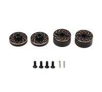 Jxngery Contrepoids RC pour essieu avant et arrière en laiton, haute résistance, pièces de mise à niveau pour voitures RC 1/18, or noir