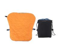 Jxngery Coussin d'oreiller Lombaire Gonflable pour siège d'avion Voyage Coussin inférieur Ferme réglable pour Chaise de Bureau (Orange)